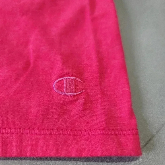 Champion Tank Top Shirt Women's Stretch Poly Sleeveless V-Neck Pink Sz S Small - Picture 4 of 12